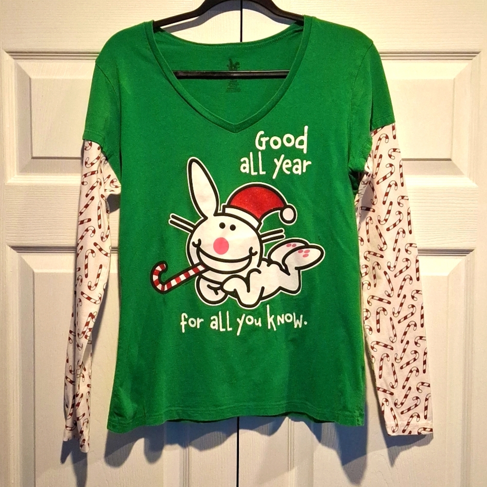 It's Happy Bunny Christmas T-shirt